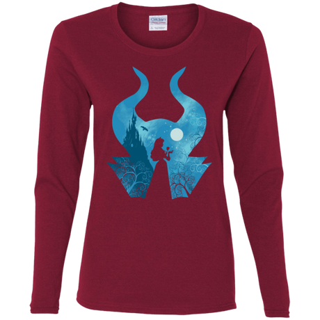 T-Shirts Cardinal / S Sleeping Portrait Women's Long Sleeve T-Shirt
