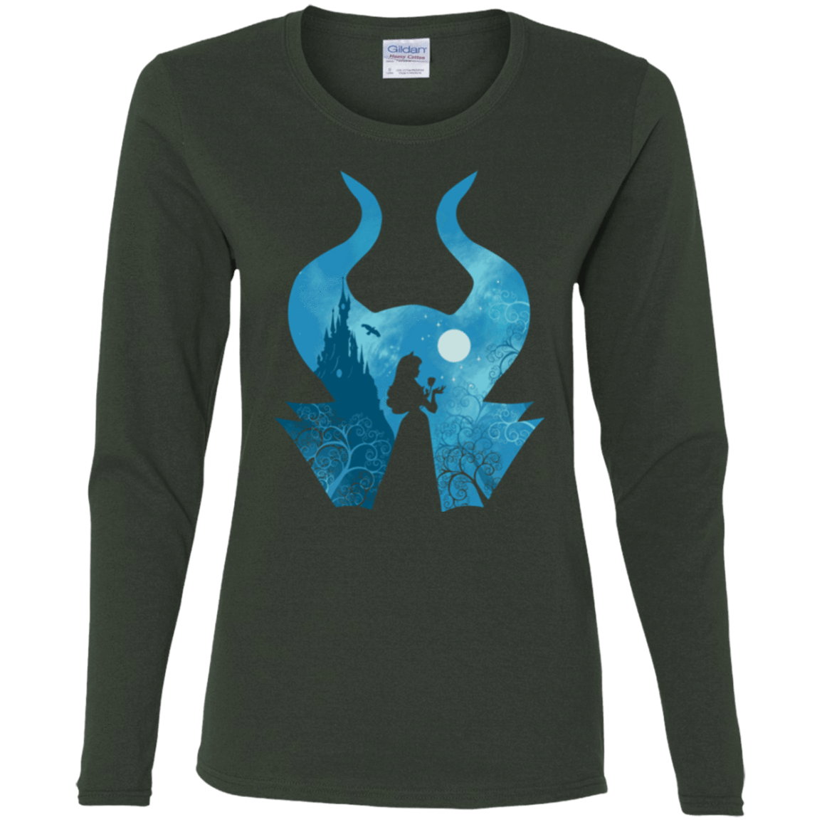 T-Shirts Forest / S Sleeping Portrait Women's Long Sleeve T-Shirt
