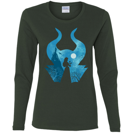 T-Shirts Forest / S Sleeping Portrait Women's Long Sleeve T-Shirt