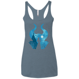 T-Shirts Indigo / X-Small Sleeping Portrait Women's Triblend Racerback Tank