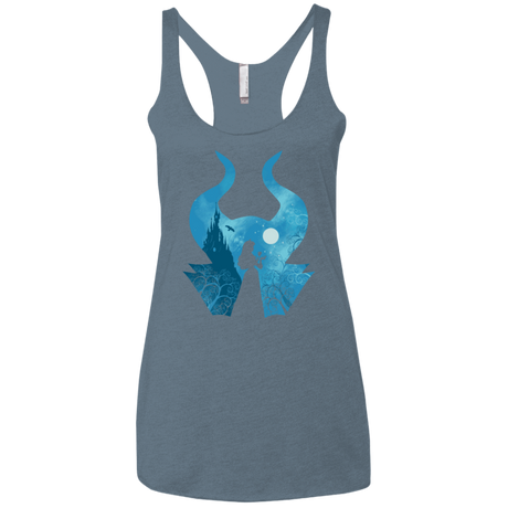 T-Shirts Indigo / X-Small Sleeping Portrait Women's Triblend Racerback Tank