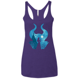 T-Shirts Purple Rush / X-Small Sleeping Portrait Women's Triblend Racerback Tank