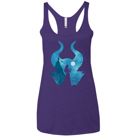 T-Shirts Purple Rush / X-Small Sleeping Portrait Women's Triblend Racerback Tank