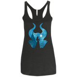 T-Shirts Vintage Black / X-Small Sleeping Portrait Women's Triblend Racerback Tank