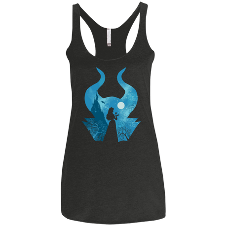 T-Shirts Vintage Black / X-Small Sleeping Portrait Women's Triblend Racerback Tank