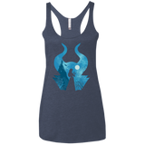 T-Shirts Vintage Navy / X-Small Sleeping Portrait Women's Triblend Racerback Tank