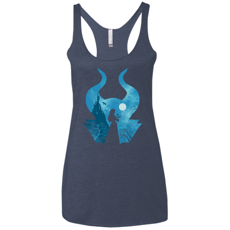 T-Shirts Vintage Navy / X-Small Sleeping Portrait Women's Triblend Racerback Tank