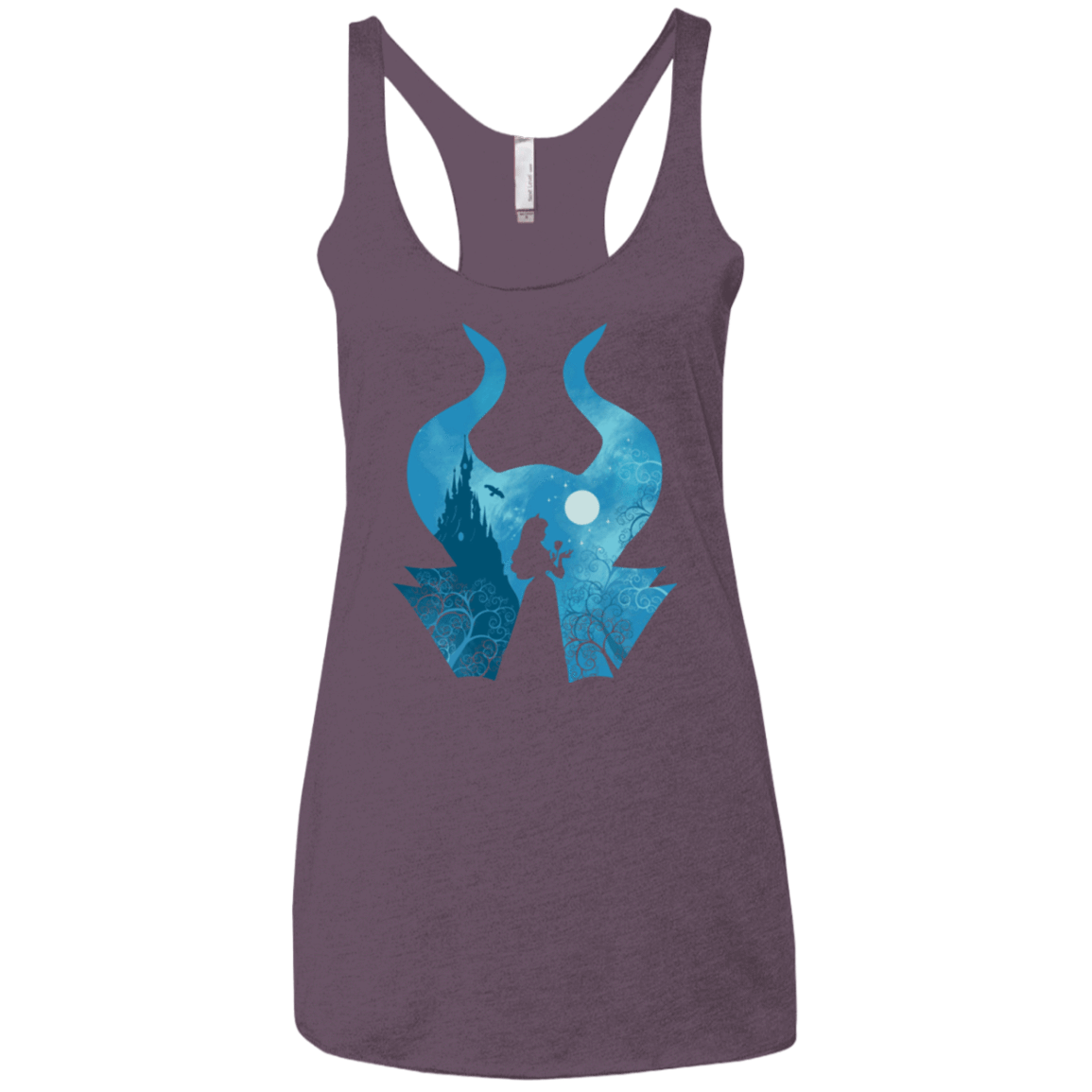 T-Shirts Vintage Purple / X-Small Sleeping Portrait Women's Triblend Racerback Tank