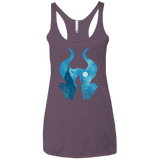 T-Shirts Vintage Purple / X-Small Sleeping Portrait Women's Triblend Racerback Tank