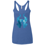 T-Shirts Vintage Royal / X-Small Sleeping Portrait Women's Triblend Racerback Tank