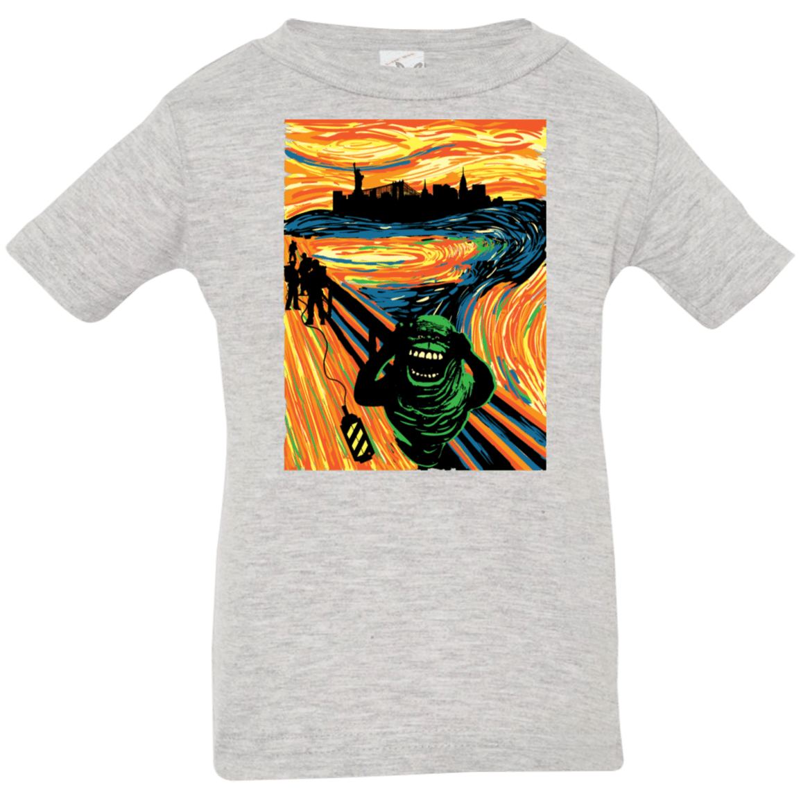 T-Shirts Heather Grey / 6 Months Slimer's Scream Infant Premium T-Shirt