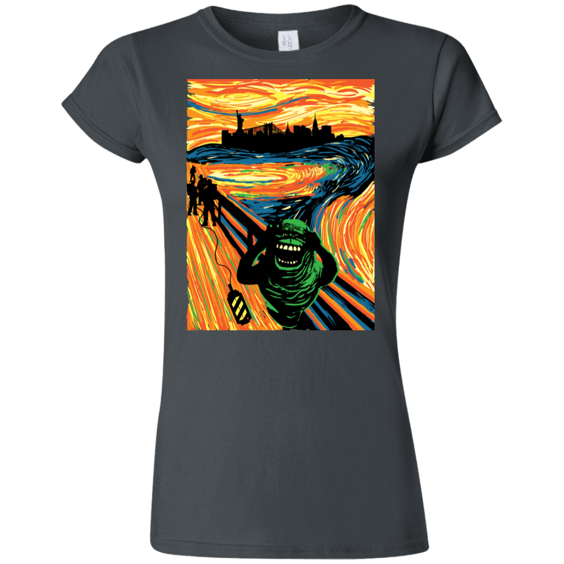 T-Shirts Charcoal / S Slimer's Scream Junior Slimmer-Fit T-Shirt