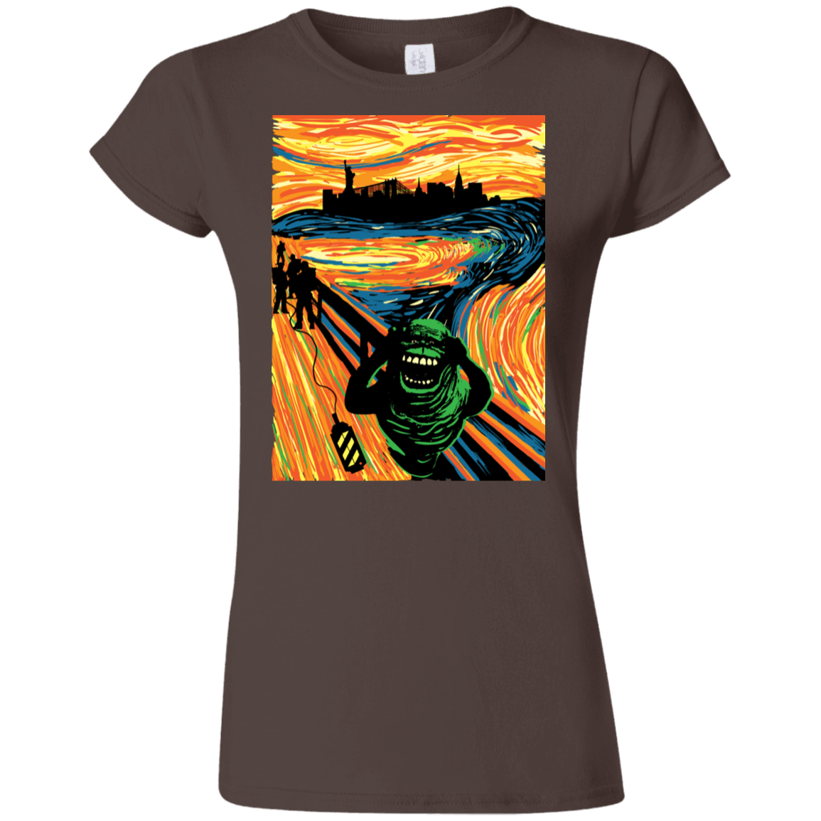 T-Shirts Dark Chocolate / S Slimer's Scream Junior Slimmer-Fit T-Shirt