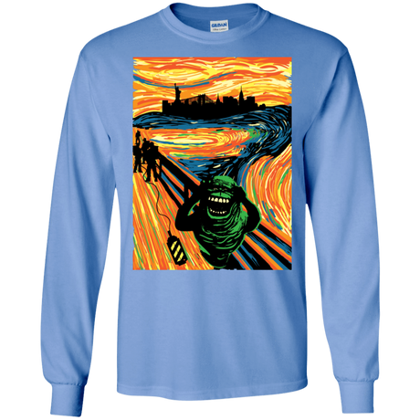 T-Shirts Carolina Blue / S Slimer's Scream Men's Long Sleeve T-Shirt
