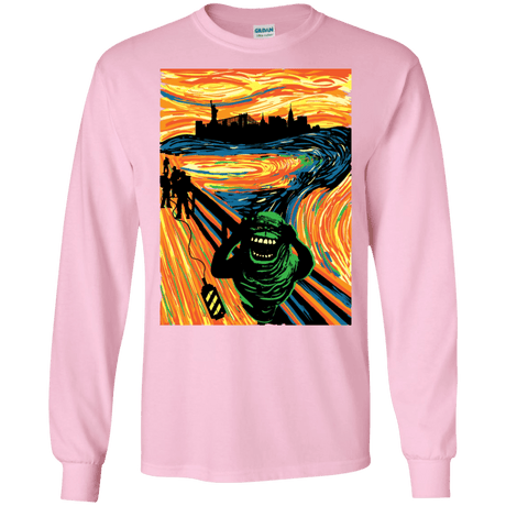 T-Shirts Light Pink / S Slimer's Scream Men's Long Sleeve T-Shirt