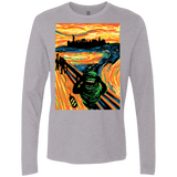 T-Shirts Heather Grey / S Slimer's Scream Men's Premium Long Sleeve