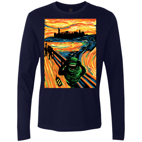 T-Shirts Midnight Navy / S Slimer's Scream Men's Premium Long Sleeve