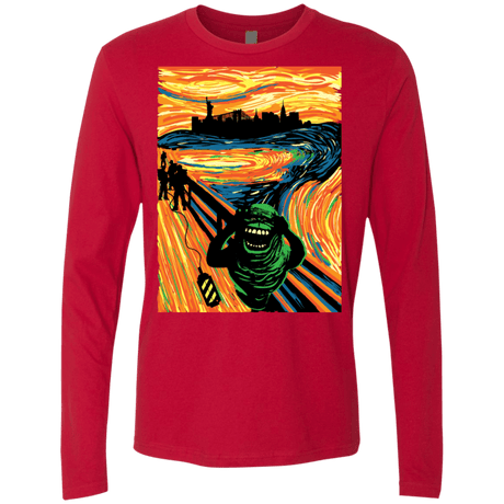 T-Shirts Red / S Slimer's Scream Men's Premium Long Sleeve