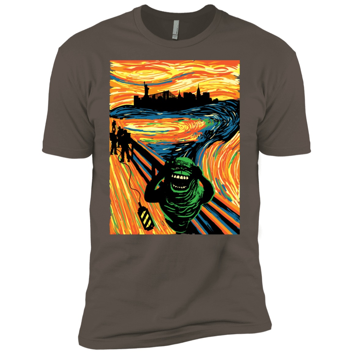 T-Shirts Warm Grey / X-Small Slimer's Scream Men's Premium T-Shirt