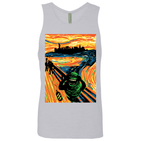 T-Shirts Heather Grey / S Slimer's Scream Men's Premium Tank Top