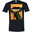 T-Shirts Black / X-Small Slimer's Scream Men's Semi-Fitted Softstyle