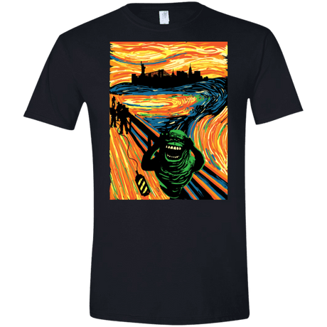 T-Shirts Black / X-Small Slimer's Scream Men's Semi-Fitted Softstyle
