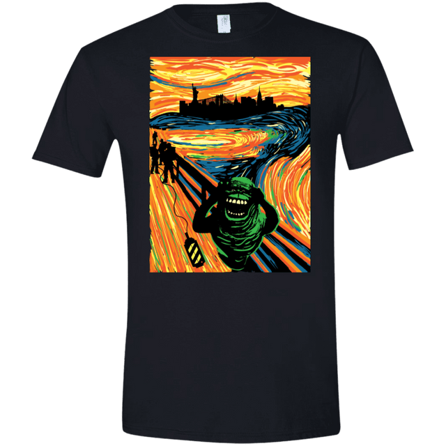 T-Shirts Black / X-Small Slimer's Scream Men's Semi-Fitted Softstyle