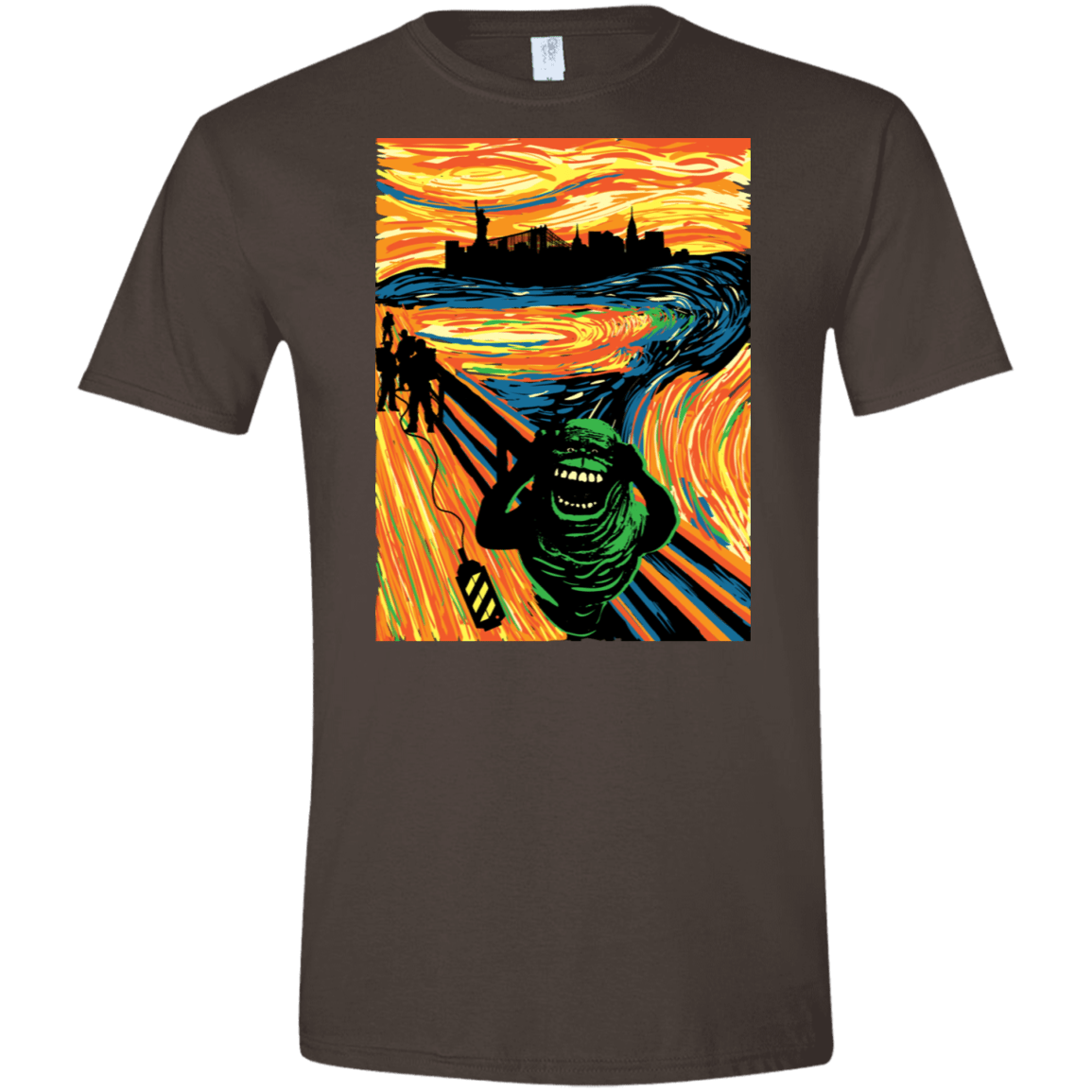 T-Shirts Dark Chocolate / S Slimer's Scream Men's Semi-Fitted Softstyle