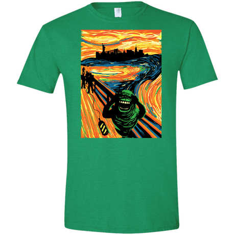 T-Shirts Heather Irish Green / S Slimer's Scream Men's Semi-Fitted Softstyle