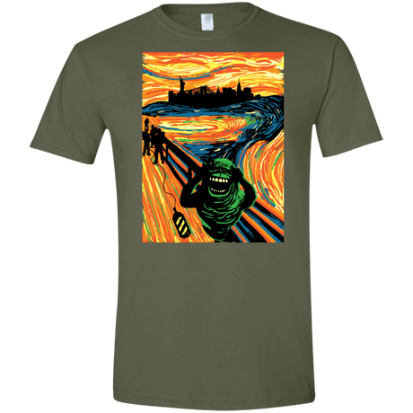 T-Shirts Military Green / S Slimer's Scream Men's Semi-Fitted Softstyle