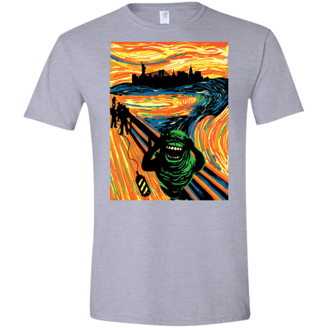 T-Shirts Sport Grey / X-Small Slimer's Scream Men's Semi-Fitted Softstyle