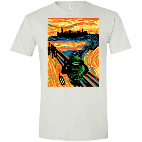 T-Shirts White / X-Small Slimer's Scream Men's Semi-Fitted Softstyle