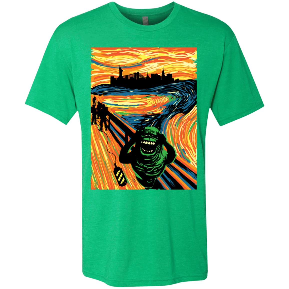 T-Shirts Envy / S Slimer's Scream Men's Triblend T-Shirt
