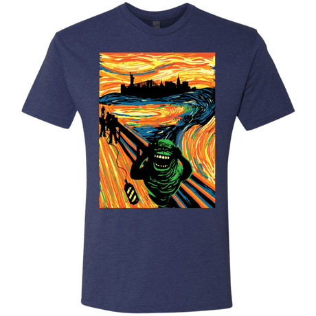 T-Shirts Vintage Navy / S Slimer's Scream Men's Triblend T-Shirt