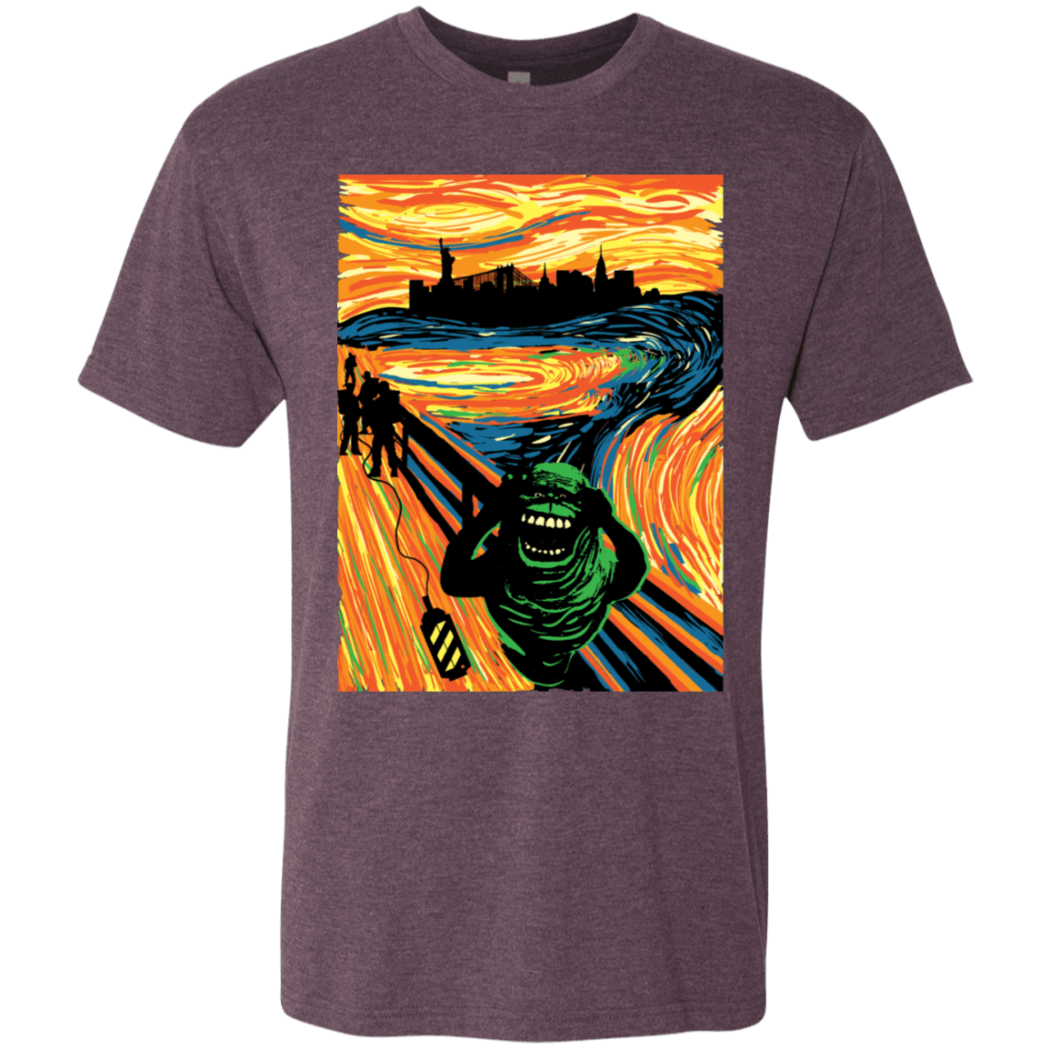 T-Shirts Vintage Purple / S Slimer's Scream Men's Triblend T-Shirt