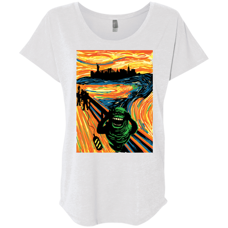 T-Shirts Heather White / X-Small Slimer's Scream Triblend Dolman Sleeve