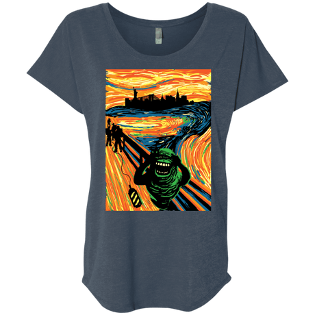 T-Shirts Indigo / X-Small Slimer's Scream Triblend Dolman Sleeve