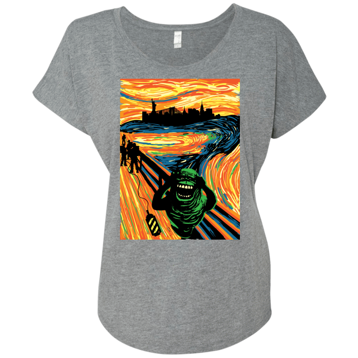 T-Shirts Premium Heather / X-Small Slimer's Scream Triblend Dolman Sleeve