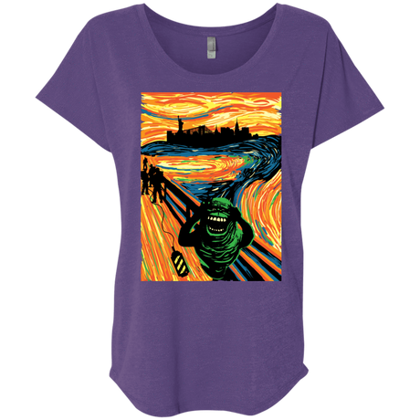 T-Shirts Purple Rush / X-Small Slimer's Scream Triblend Dolman Sleeve