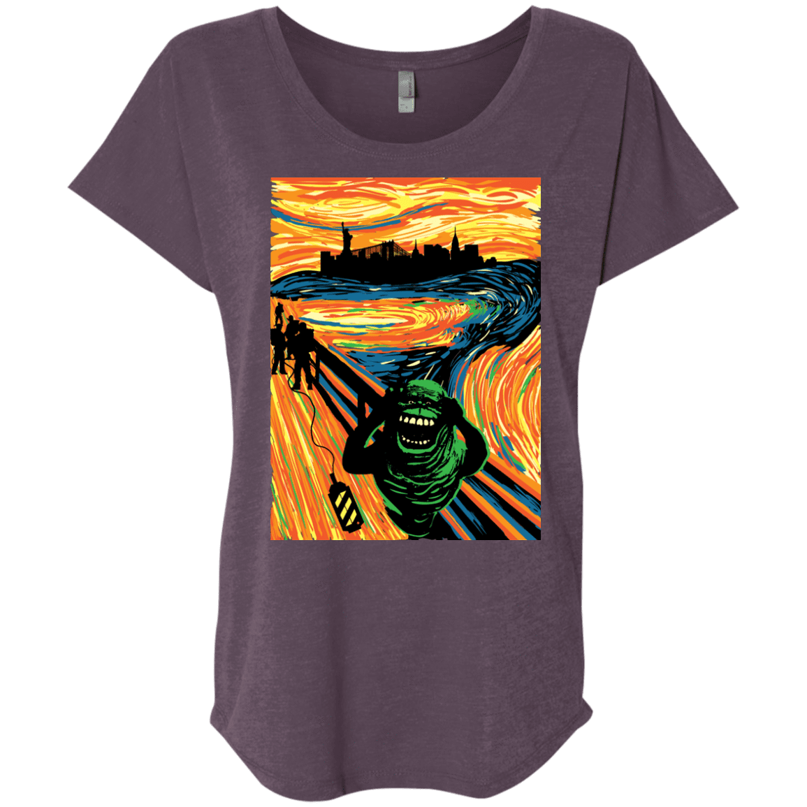 T-Shirts Vintage Purple / X-Small Slimer's Scream Triblend Dolman Sleeve