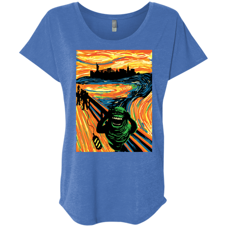 T-Shirts Vintage Royal / X-Small Slimer's Scream Triblend Dolman Sleeve