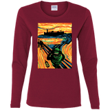 T-Shirts Cardinal / S Slimer's Scream Women's Long Sleeve T-Shirt