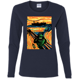 T-Shirts Navy / S Slimer's Scream Women's Long Sleeve T-Shirt
