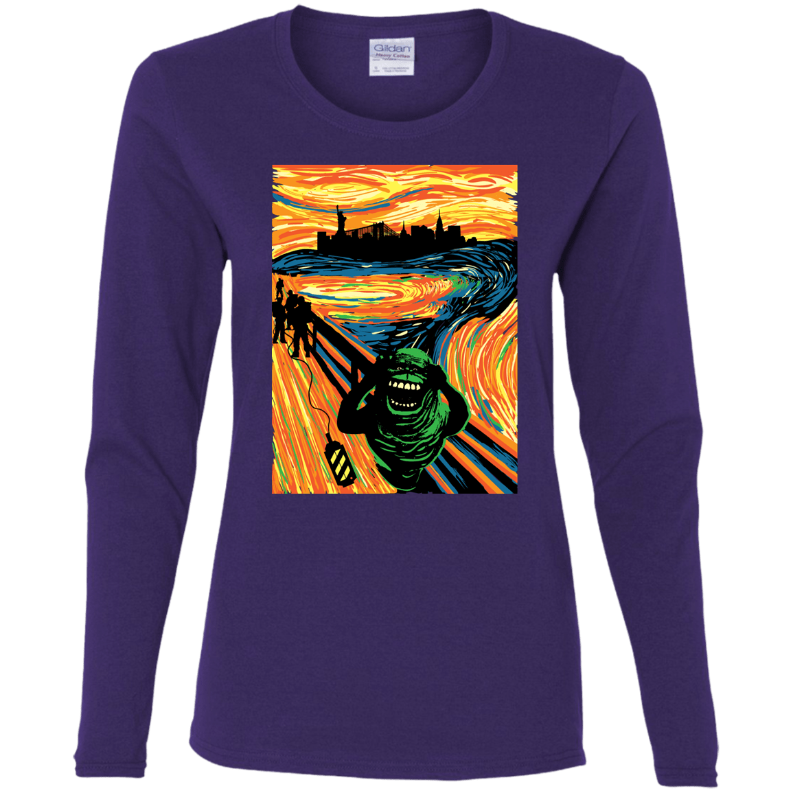 T-Shirts Purple / S Slimer's Scream Women's Long Sleeve T-Shirt