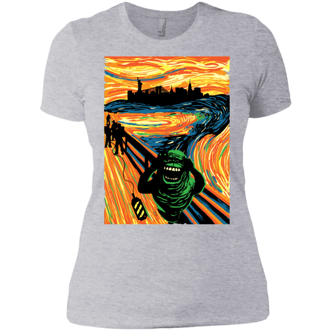 T-Shirts Heather Grey / X-Small Slimer's Scream Women's Premium T-Shirt