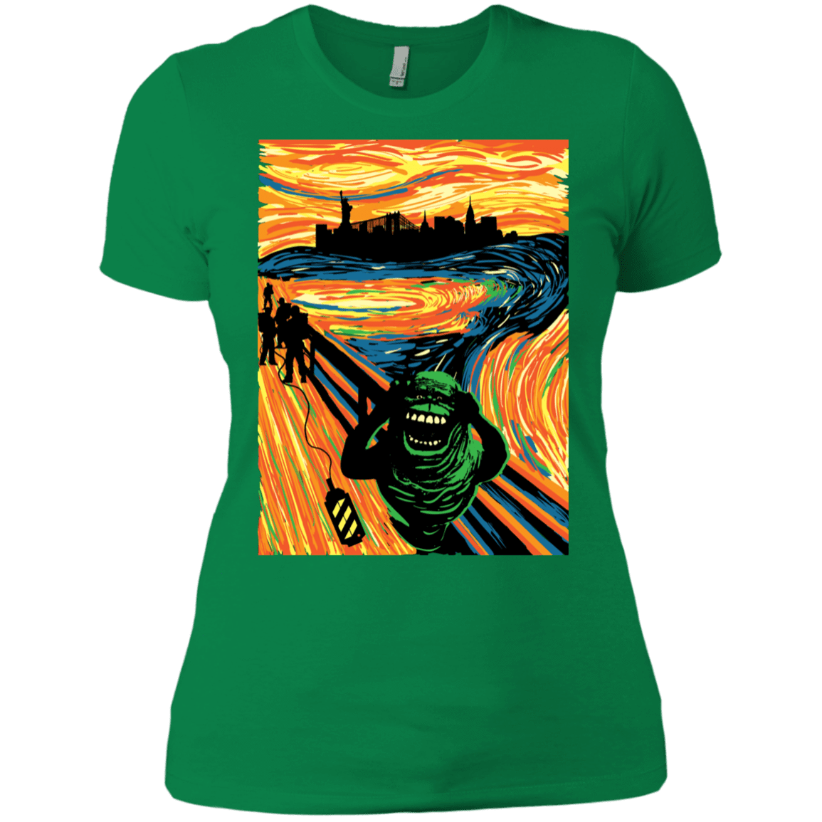 T-Shirts Kelly Green / X-Small Slimer's Scream Women's Premium T-Shirt
