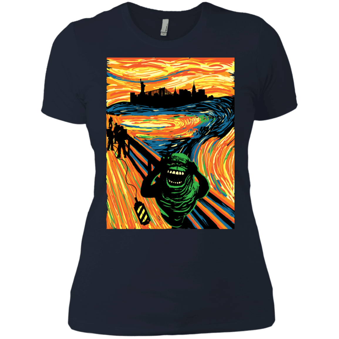 T-Shirts Midnight Navy / X-Small Slimer's Scream Women's Premium T-Shirt