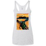 T-Shirts Heather White / X-Small Slimer's Scream Women's Triblend Racerback Tank