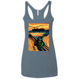T-Shirts Indigo / X-Small Slimer's Scream Women's Triblend Racerback Tank
