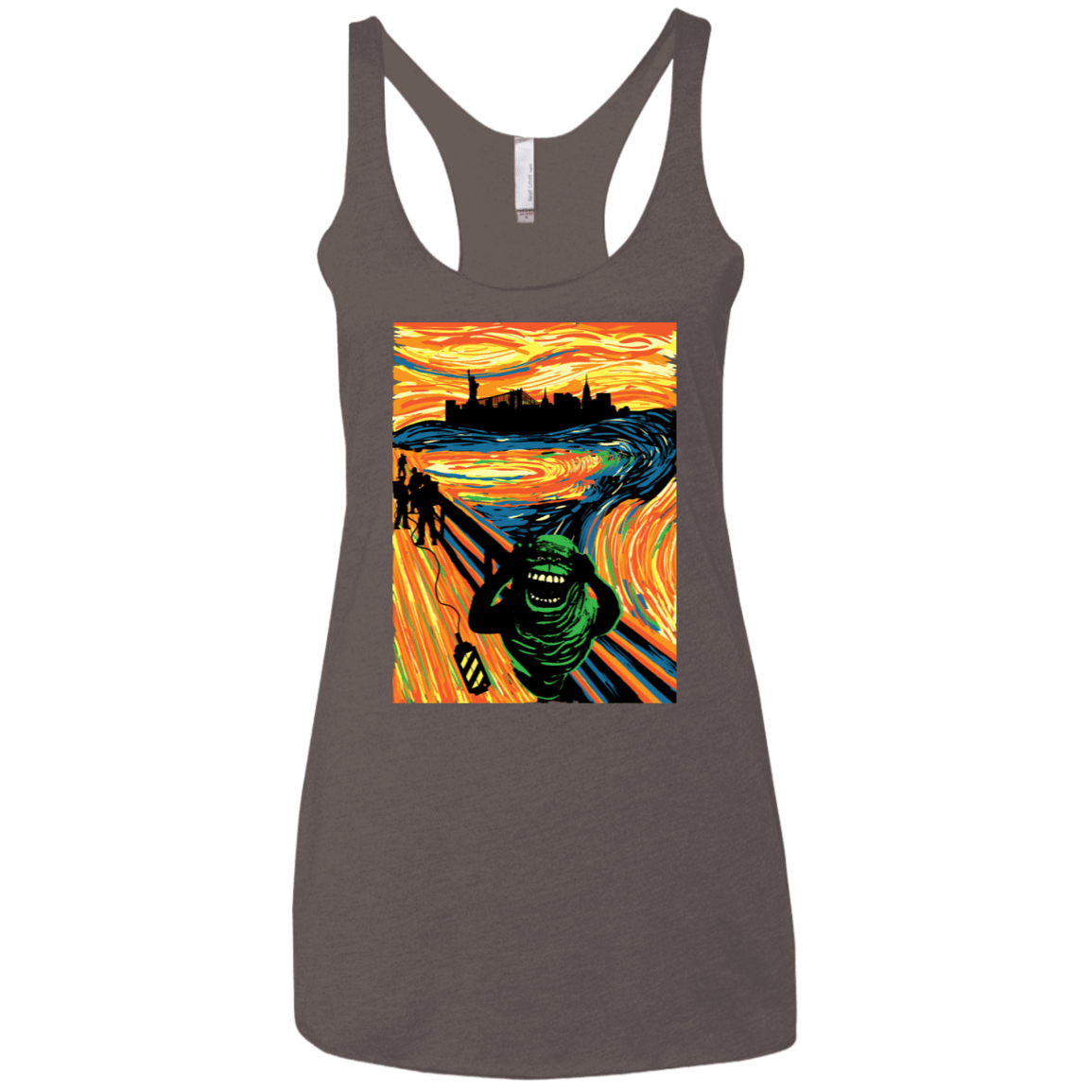 T-Shirts Macchiato / X-Small Slimer's Scream Women's Triblend Racerback Tank